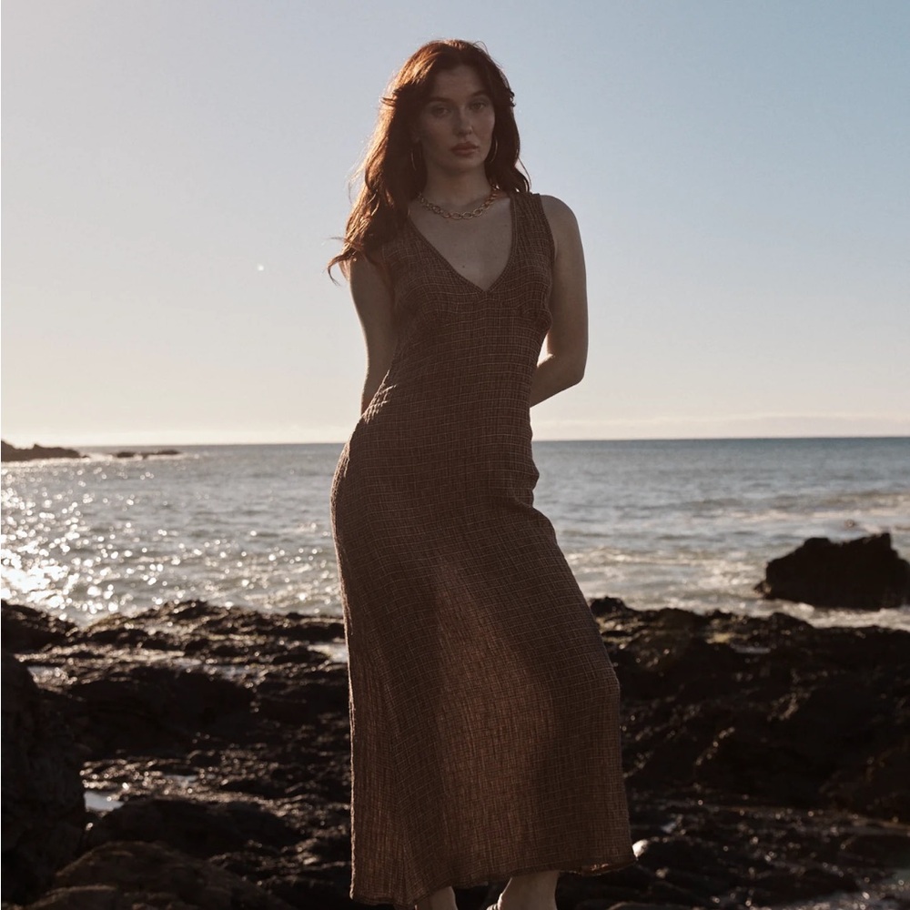 AFENDS Hometown Seersucker Dress S